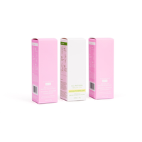 Boîte en papier spécial à extrémité pliée, impression personnalisée, logo en relief, emballage cosmétique texturé pour soins de la peau, crème solaire.