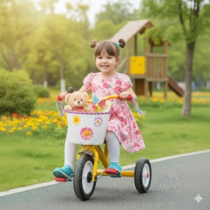 Panier avant tissé à la main Sunnywheel pour vélo enfant 12, 16, 20 pouces – Rangement durable pour Minicruze 912S(M) - Product Image 4