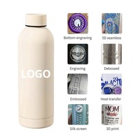Bouteille d'eau classique en acier inoxydable avec logo personnalisé, résistante à la rouille, pour revendeurs et importateurs
