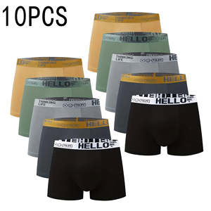 Popolare Set di 10 Slip da Uomo Comodi a Vita Media, Traspiranti e Freschi, Multicolore, Vestibilità Ampia, Lavabili in Lavatrice - Product Image 1