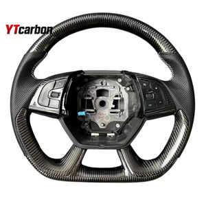 YTcarbon para DS <span class=keywords><strong>DS5</strong></span>, piezas de automóviles, accesorios interiores de automóviles, estilo de carreras, volante de fibra de carbono Real personalizado - Product Image 2