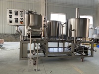 Chaisse de brassage 300L Star à 3 cuves en acier inoxydable 304 de qualité alimentaire avec système de contrôle PID pour la brasserie, solution clé en main en promotion