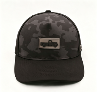 Casquette de baseball personnalisée en gros avec logo imprimé et brodé, casquette de baseball camouflage en polyester imperméable à 5 panneaux pour hommes