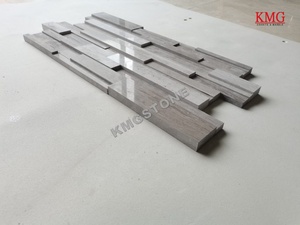 Revêtement mural flexible en pierre naturelle, carrelage souple rectangulaire <span class=keywords><strong>rustique</strong></span>, <span class=keywords><strong>ardoise</strong></span> noire coupée à la taille voulue pour les applications en extérieur et dans les parcs. - Product Image 3