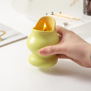 Porte-bougie en céramique personnalisé DF2851, fait main, vide, pour bougies parfumées, décoration intérieure, cadeaux d'affaires - Product Image 2