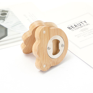 Abridores de cerveza de forma redonda de bambú, imán de madera <span class=keywords><strong>para</strong></span> nevera, pegatina <span class=keywords><strong>para</strong></span> nevera, regalo <span class=keywords><strong>para</strong></span> amantes de la cerveza, Bar de <span class=keywords><strong>invitados</strong></span> de <span class=keywords><strong>boda</strong></span> - Product Image 5