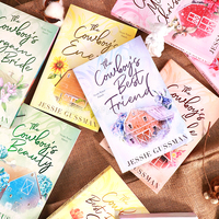 Libro de Cuentos Personalizado a Todo Color con Tapa Blanda, Impresión en Papel Offset, Juego de Libros con Patrón de Borde Continuo