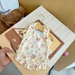 Summer thin and cool dog <b>clothes</b>, camisole with cream-colored rolled hem, cute vest for pet <b>cats</b>, Bichons, and Teddy bears. - Product Image 4