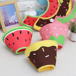 Soft Cute Strawberry Donut Adjustable Anti Bite Anti Lick Protective Personalized Pet Recovery Neck <b>Collar</b> for Dogs Cats - Product Image 6