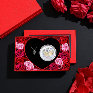 Collar con Colgante de <span class=keywords><strong>Perla</strong></span> Natural Ligero y Moderno Hecho a Mano, Juego de Collares con Perlas de Agua Dulce, Diseño de Apertura de <span class=keywords><strong>Perla</strong></span>, Brillante - Product Image 1