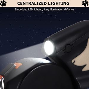 Laisse Rétractable Automatique Double Tête pour Chien avec Lumière LED et Distributeur de Sacs à Déjections – Multifonctionnelle et Lumineuse – Vente en Gros - Product Image 6