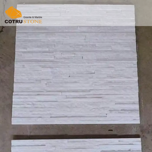 Panel de pared de chapa de piedra apilada blanca Revestimiento de pared exterior Pizarra Tipo de producto - Product Image 5