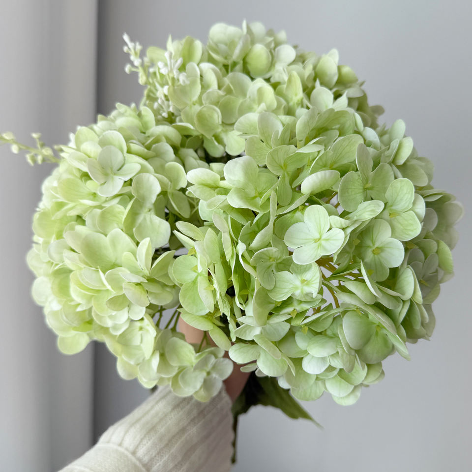 Real Touch Hydrangea Wholesale Handmade Modern Green Hydrangea Large ...
