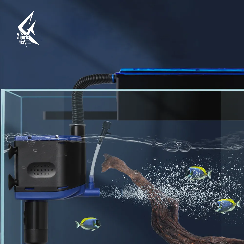 AMAZON Pompa Air Kolam Submersible Akuarium, Pompa Air Multifungsi dengan Filter Gantung untuk Ikan Kolam Kura-kura Cupang