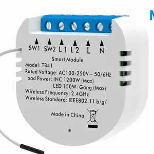 TB41 3-Gang Wireless Wi-Fi Wifi-Switch-Modul Tuya-Switch-WLAN-Modul Touch-Switch-Modul