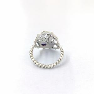 แหวนพลอยอเมทิสต์ เงินแท้ 925 แหวนพลอยทำมือ คอลเลคชั่นแหวนเงินคุณภาพ ราคาขายส่ง - Product Image 6