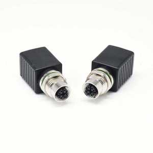 M12 X Code 8 Pin to RJ45 <b>Ethernet</b> <b>Adapter</b> IP67 Waterproof Industrial Circular Network Connector - Product Image 5