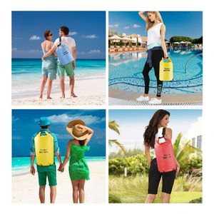 Sacs étanches en PVC à succès : sacs de plage et sacs à bandoulière zippés pour activités de plein air, natation, camping, escalade, avec logo personnalisé - Product Image 6