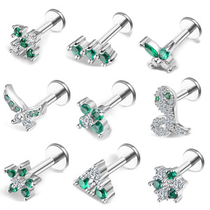 Moda brillante circón impermeable Acero inoxidable <span class=keywords><strong>labio</strong></span> <span class=keywords><strong>Piercing</strong></span> venta al por mayor hipoalergénico chapado en <span class=keywords><strong>oro</strong></span> <span class=keywords><strong>labio</strong></span> <span class=keywords><strong>Piercing</strong></span> <span class=keywords><strong>para</strong></span> mujeres - Product Image 3