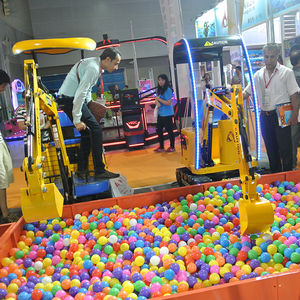 WZD-4รถขุดไฟฟ้าสำหรับเด็กโครงสร้างโลหะไฟเบอร์กลาสหมุนได้360องศาสำหรับสวนสนุกห้างสรรพสินค้า2 - Product Image 1