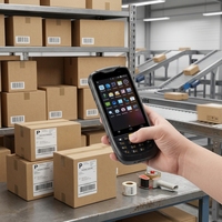 Terminal Portátil Robusto Chainway C6000 Industrial PDA Android 13 GMS con Escáner 2D, 4G LTE, NFC, IP65, Batería de 4200 mAh y Teclado Numérico