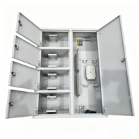 DIMAN - Caja Divisora de Fibra Óptica 4 en 1 de 96 Núcleos FTTH 5G, Lámina Galvanizada, Equipo de Telecomunicaciones para Interiores y Exteriores, Directo de Fábrica