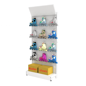 Étagère <span class=keywords><strong>de</strong></span> rangement en métal pour équipements sportifs, chaussures <span class=keywords><strong>de</strong></span> course, patins à roulettes, accessoires, présentoir au sol pour <span class=keywords><strong>magasin</strong></span> commercial personnalisé - Product Image 2