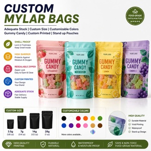 Venta Directa de Fábrica, Bolsas de Gomitas a Prueba de Niños, Bolsas de Regalo para Dulces, Impermeables y Resistentes a la Humedad, Bolsas de Mylar de 3.5 - Product Image 1