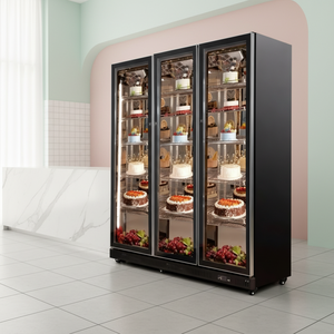 Vitrina Refrigerada para Pasteles Nuelead NE-990ck, <span class=keywords><strong>Tres</strong></span> Puertas <span class=keywords><strong>de</strong></span> Vidrio, Sin Escarcha, Fácil <span class=keywords><strong>de</strong></span> Limpiar, <span class=keywords><strong>de</strong></span> Pie - Product Image 5