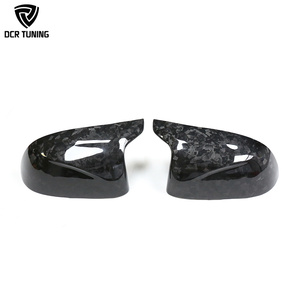 Cubierta de espejo lateral de ala de fibra de carbono seco forjado <span class=keywords><strong>F95</strong></span> para BMW X3M F97 X4M F98 X5M X6M X96 X7M carcasa de carbono Real con Clip - Product Image 6