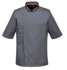 Nova jaqueta de chef de verão, uniforme de chef, camisa, trajes de cozinheiro, restaurante, serviço de comida, casaco de chef de hotel, novidade