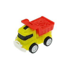 Plastik geri çekin iş makinesi araba sürtünme oyuncaklar çocuklar için büyük sürpriz yumurta 75 MM kapsül - Product Image 6