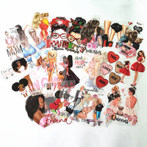 <span class=keywords><strong>Camiseta</strong></span> con transferencia de calor para el día de la madre, diseño de moda para madre, hijo e hija - Product Image 1