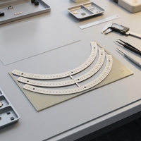 Carte de circuit imprimé rétroéclairée par LED CEM-1 personnalisée, à trois bandes en arc, pour l'éclairage