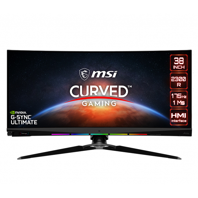MSI MEG381CQR Plus 37.5 38 Inch UWQHD+ Curved IPS Gaming Monitor with 3840 X 1600 175Hz 1ms Support Gsync Ultimate HDR 600