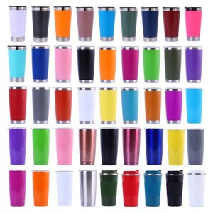 20oz Powder Coated Magnetic <b>Coffee</b> Stainless Steel Vacuum Insulated Tumbler With Lid Double Wall Colored Lids 20oz Tumbler Cups - Product Image 5