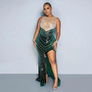 <span class=keywords><strong>Vestidos</strong></span> de Fiesta Elegantes sin Mangas, Largos hasta el Suelo, <span class=keywords><strong>para</strong></span> Invitadas de Boda, con Abertura Lateral, <span class=keywords><strong>para</strong></span> Mujer - Product Image 3
