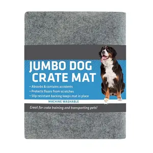 Dog Crate Mat Liner Washable Puppy Pee Pad for Kennel Training Use Under Pet Cage mat to Protect Floors