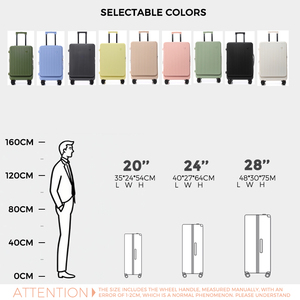 Three-piece <strong>Light</strong> <strong>Weight</strong> Spinner Suitcase Set with Front Quick Access Lid Extra Expansion Capacity <strong>Luggage</strong> Expandable Rolling - Product Image 4