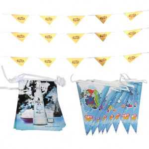 High Quality Custom Logo Gathering Festival National' Day Campaign Sports Match Bunting Small String Flags - Product Image 1