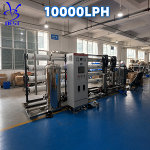 Usine de purification d'eau par osmose inverse 10 T/H, ensemble complet de machine RO pour ligne de remplissage d'eau en bouteille et station d'eau - Product Image 1