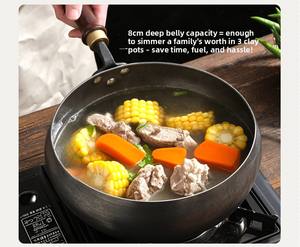 Wok en fonte Zhangqiu non revêtu, antiadhésif, résistant à la rouille, sans PFAS et sans fumée, ustensiles de cuisine en fonte, fournitures pour hôtels et motels - Product Image 4