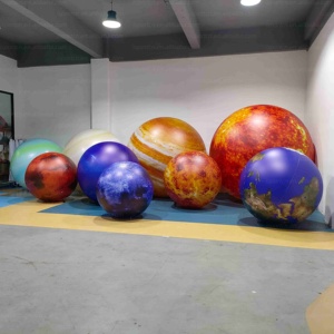 Set Completo di <span class=keywords><strong>9</strong></span> Pianeti Gonfiabili Giganti Impermeabili da 1m-4m per Eventi di Osservazione delle Stelle all'Aperto/Installazioni per Festival/Musei Spaziali - Product Image 1