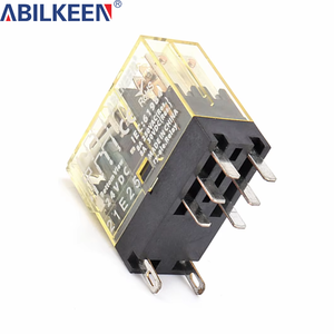 ABILKEEN 8 pines 12V 24V 110V 220V <span class=keywords><strong>Volt</strong></span> AC DC 15A 10A Estructura de relé de pequeña potencia intermedia de uso general SPDT y 4PDT - Product Image 1