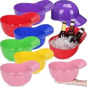 पर्यावरण के अनुकूल बच्चों बेसबॉल हेलमेट स्नैक कटोरे चिप आइस क्रीम सनडे प्लास्टिक कप - Product Image 1