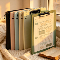Carpeta con Clip A4 Color Morandi, Portapapeles Vertical con Soporte para Escritura, Organizador de Documentos
