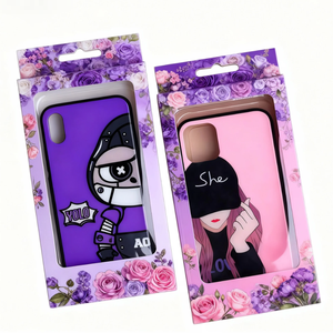 Scatola per Imballaggio di Custodie per Telefoni Personalizzate con Basso MOQ, Economica e alla Moda, con Stampa in Lamina d'Oro e Effetto Svanente - Product Image 3