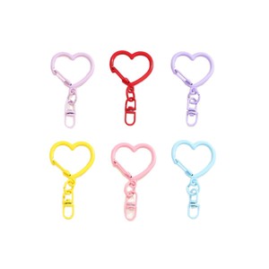 Colgante de aleación de zinc en forma de corazón con cierre de resorte para hacer joyas DIY y regalos, accesorio de moda unisex - Product Image 5