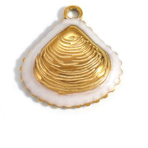 Accessoires de bijoux DIY en acier inoxydable, pendentifs de formes variées pour la création de colliers, finition plaquée avec incrustation de perles - Product Image 3