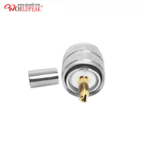 Connecteur coaxial RF à sertir UHF PL259 mâle à faible perte pour câble LMR240 RG59 RG8X H155, câble d'antenne radio coaxial, livraison rapide